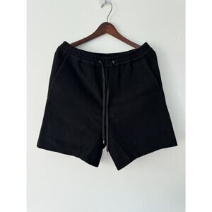 Kidill Black Wool Heavy Japanese Shorts
